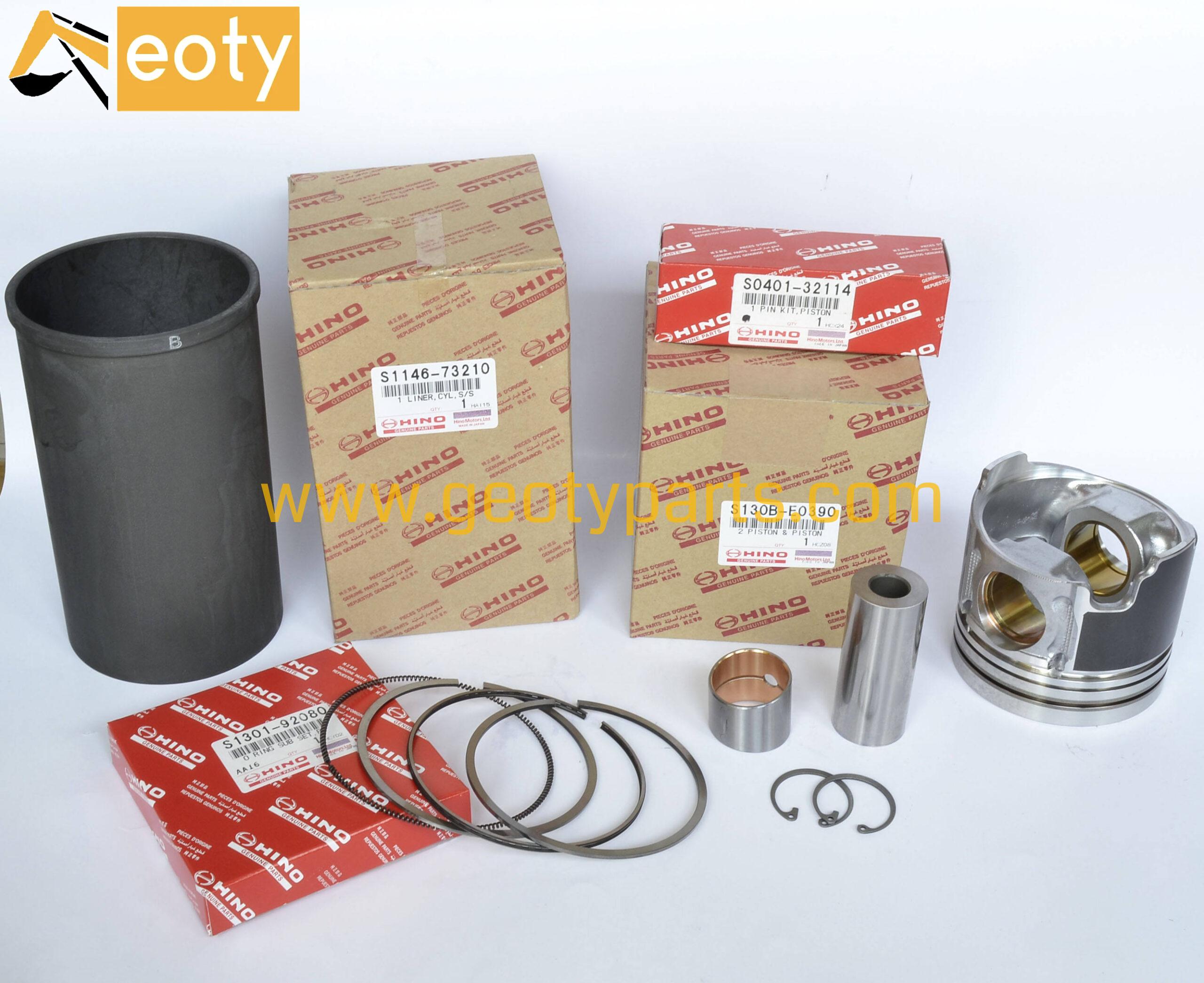 image for Hino Diesel Engine Parts J05E J08E J05C J08C Repair Liner Kit Gasket Set Valve Intake Metal KitExhaust