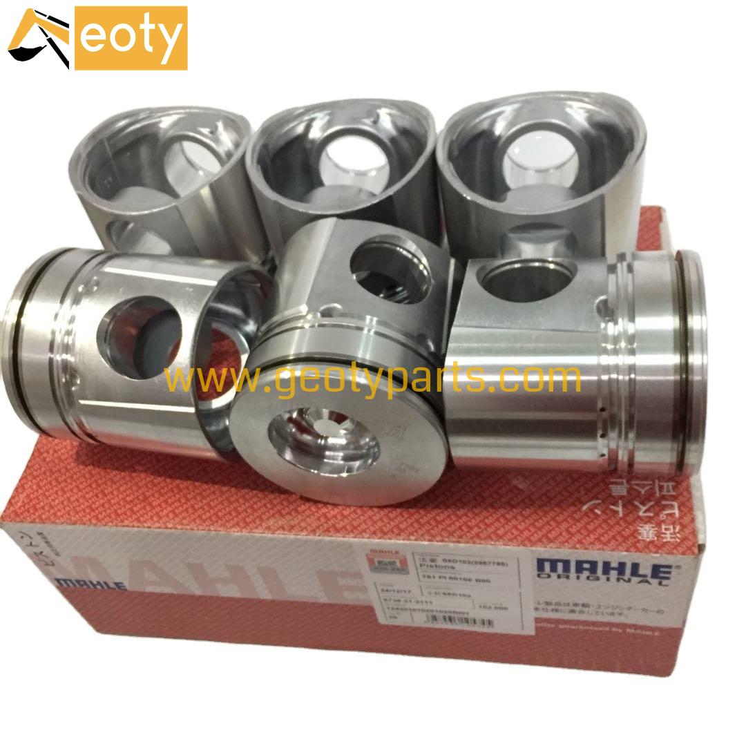 image for Best Quality MAHLE 6D102 Piston 3957795 3957790