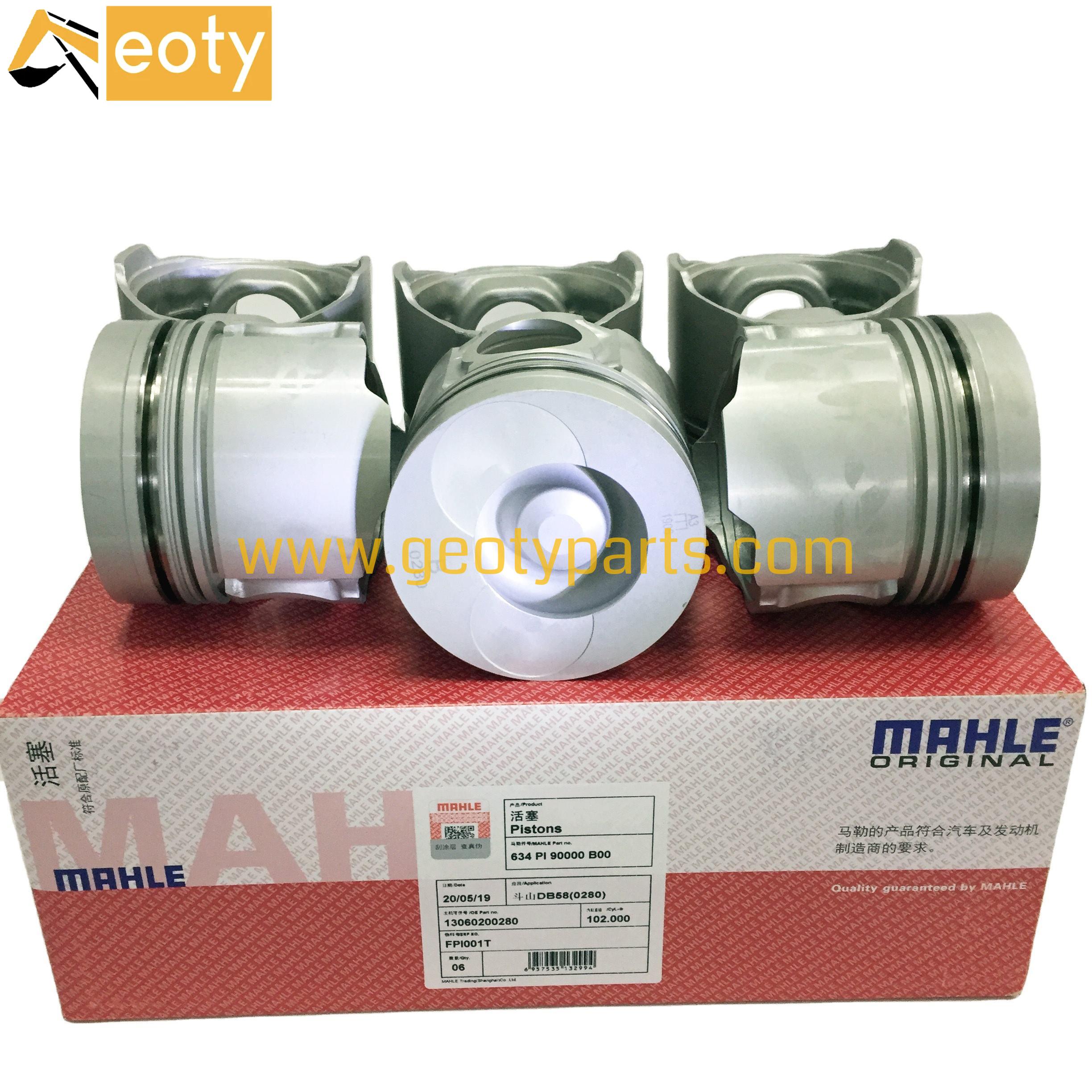 image for DOOSAN DAEWOODH225 DB58 Cylinder Liner Piston Kit  65.02501-0416 65.02501-0280