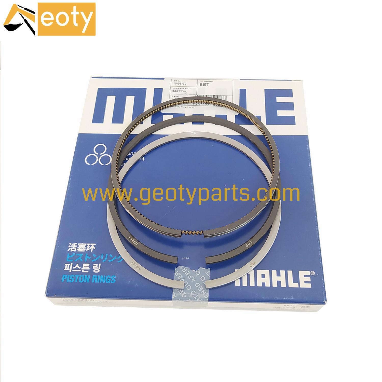 image for Genuine MAHLE Diesel Engine 3802230 4BT 6BT 6D102 4D102 Piston Ring