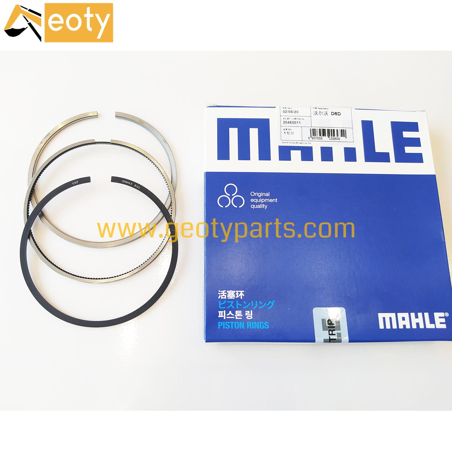 image for Genuine MAHLE  20460011 Diesel Engine D6D Piston Ring For Volvo EC210 Excavator Rebuit Kit