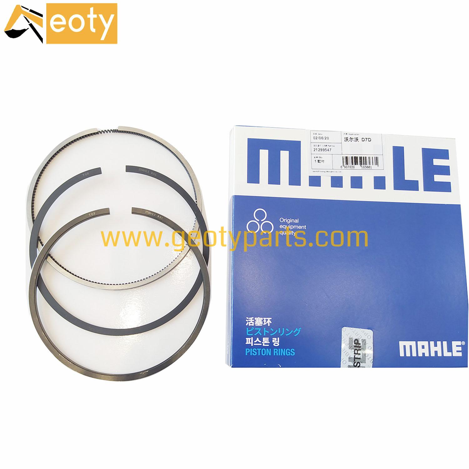 image for Genuine MAHLE Diesel Engine 21299547 Mahle D7D D7E  Deutz 1013 Piston Ring For Volvo Excavator Spare Parts