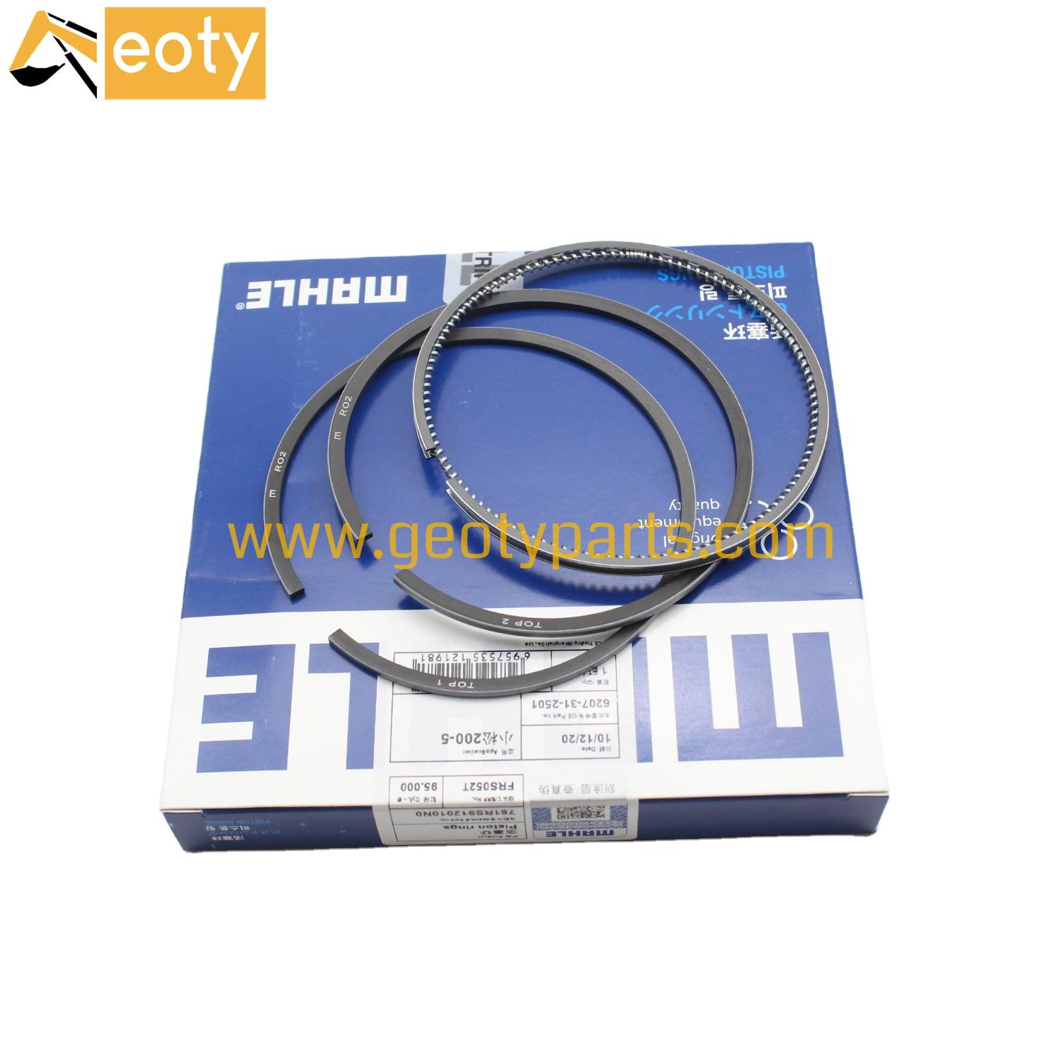 image for Komatsu PC200-5 MAHLE  6207-31-2501 S6D95 6D95-5 6D95 Piston Ring