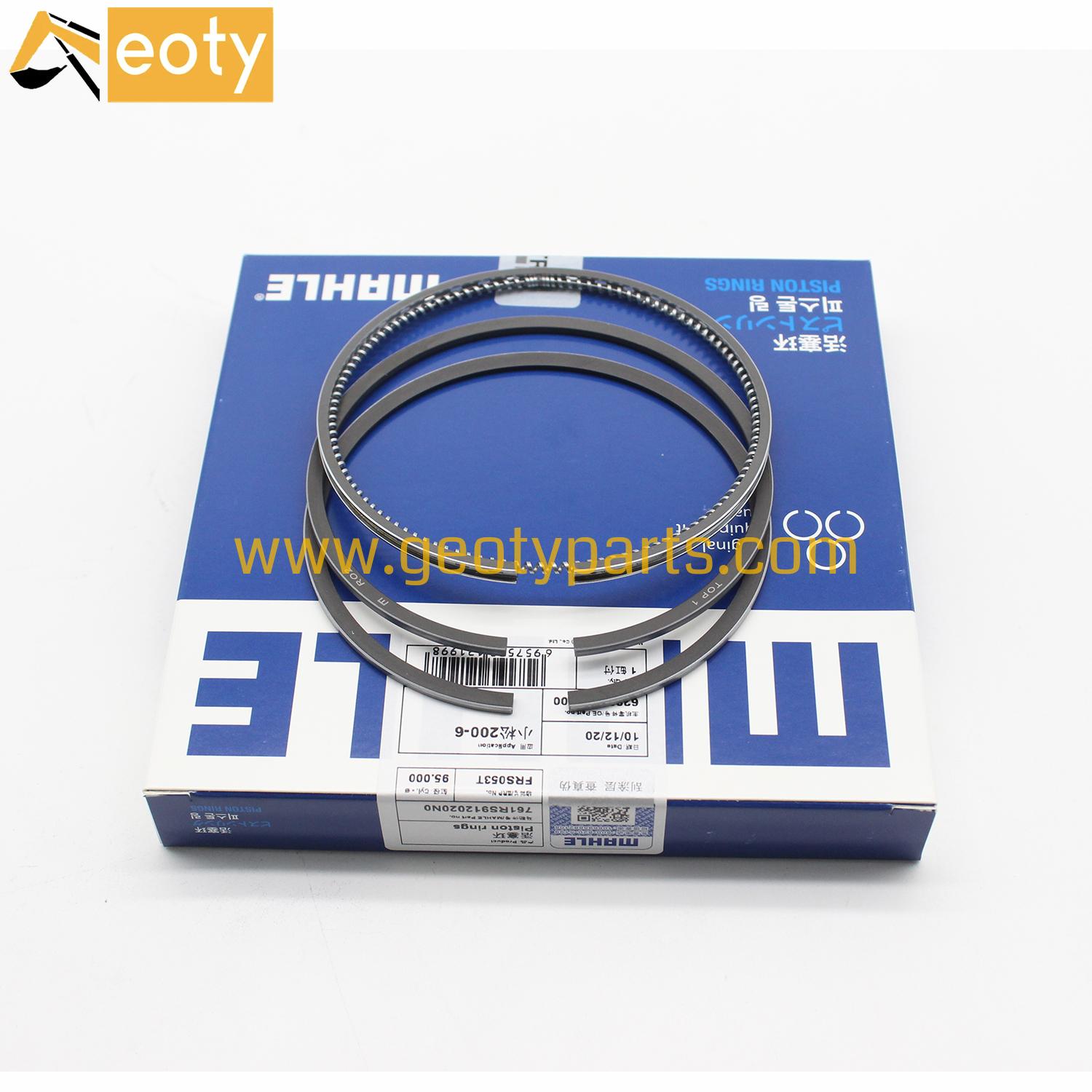 image for Komatsu PC200-6MAHLE 6209-31-2400 6D95 S6D95L 6D95-6 Piston Ring