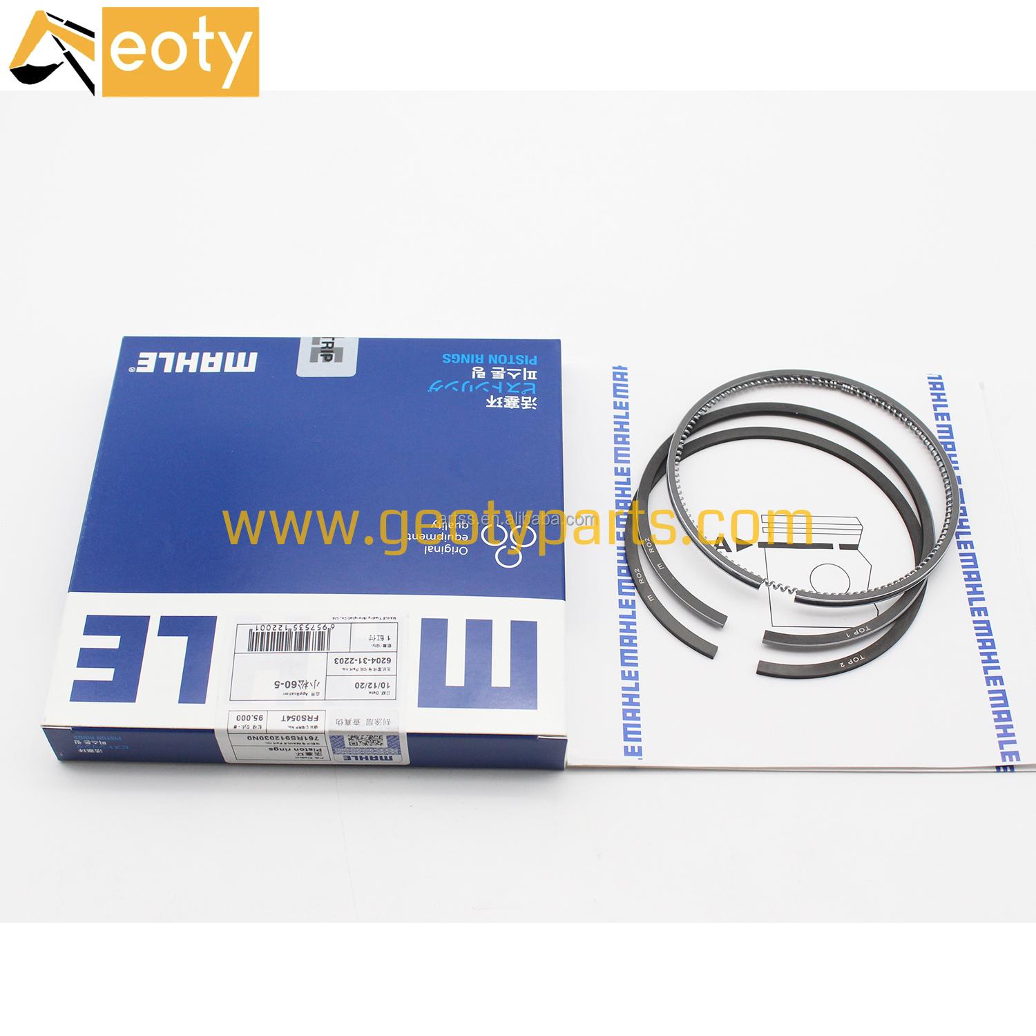 image for Genuine MAHLE 6204-31-2203 4D95LE 4D95 Piston Ring for Komatsu PC60-7/PC78US-5/6